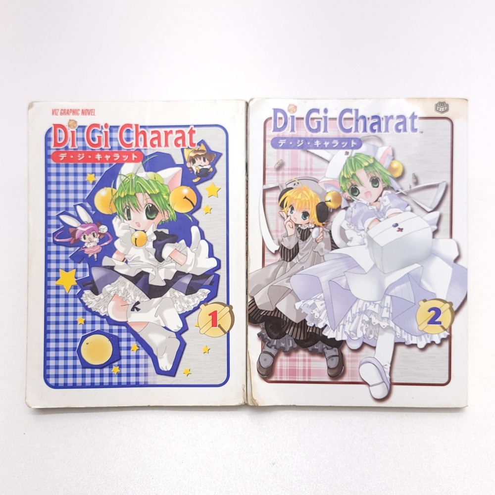 Di Gi Charat Manga Vol 1 and 2 Viz Graphic Novel Koge-Donbo English Set